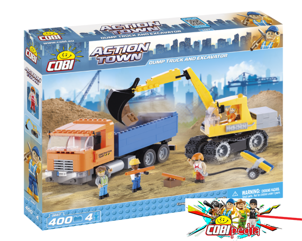 Cobi 1667 Dump Truck and Excavator